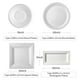 thumbnail image 1 of 50 platos rectangulares desechables compostables de 5 x 10 pulgadas. TFixol Vajilla Desechable, 1 of 7
