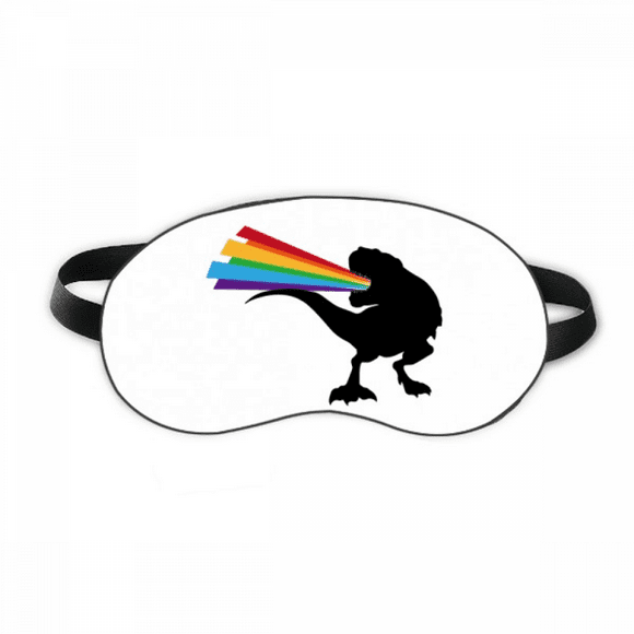 Rainbow Fountain Dinosaur Back Sleep Eye Shield Soft Night Blindfold Shade Cover