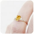 thumbnail image 3 of Yellow Citrine Oval Ring Inspired Design Engagement Ring Promise Ring 925 Sterling Silver Gemstone Jewelry For Women Gift, 3 of 5