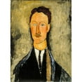 thumbnail image 3 of Modigliani, Amedeo 19x24 Black Modern Framed Museum Art Print Titled - Portrait of the Artist Leopold Survage, 1918, 3 of 5
