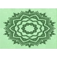 thumbnail image 1 of Ahgly Company Machine Washable Indoor Rectangle Transitional Mint Green Area Rugs, 2' x 3', 1 of 1