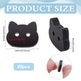 thumbnail image 2 of 60pcs Cat Head Buttons Black Cat Shape Acrylic Buttons 2 Holes Small Sewing Replacement Button Flatback Decorative Craft Button for Sewing Decorations DIY Clothing Crafting 11x14x3mm DIY, 2 of 6