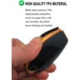 thumbnail image 5 of Key Fob Cover Compatible with Dodge Challenger Charger Grand Cherokee Durango Chrysler 300 2008-2014 4 Button Keychain Case Holder Protector,Black, 5 of 7