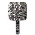 thumbnail image 2 of Creative Electroplating Handle Makeup Mirror HD Beauty Portable Portable Handheld Square Handheld Mirror, 2 of 5