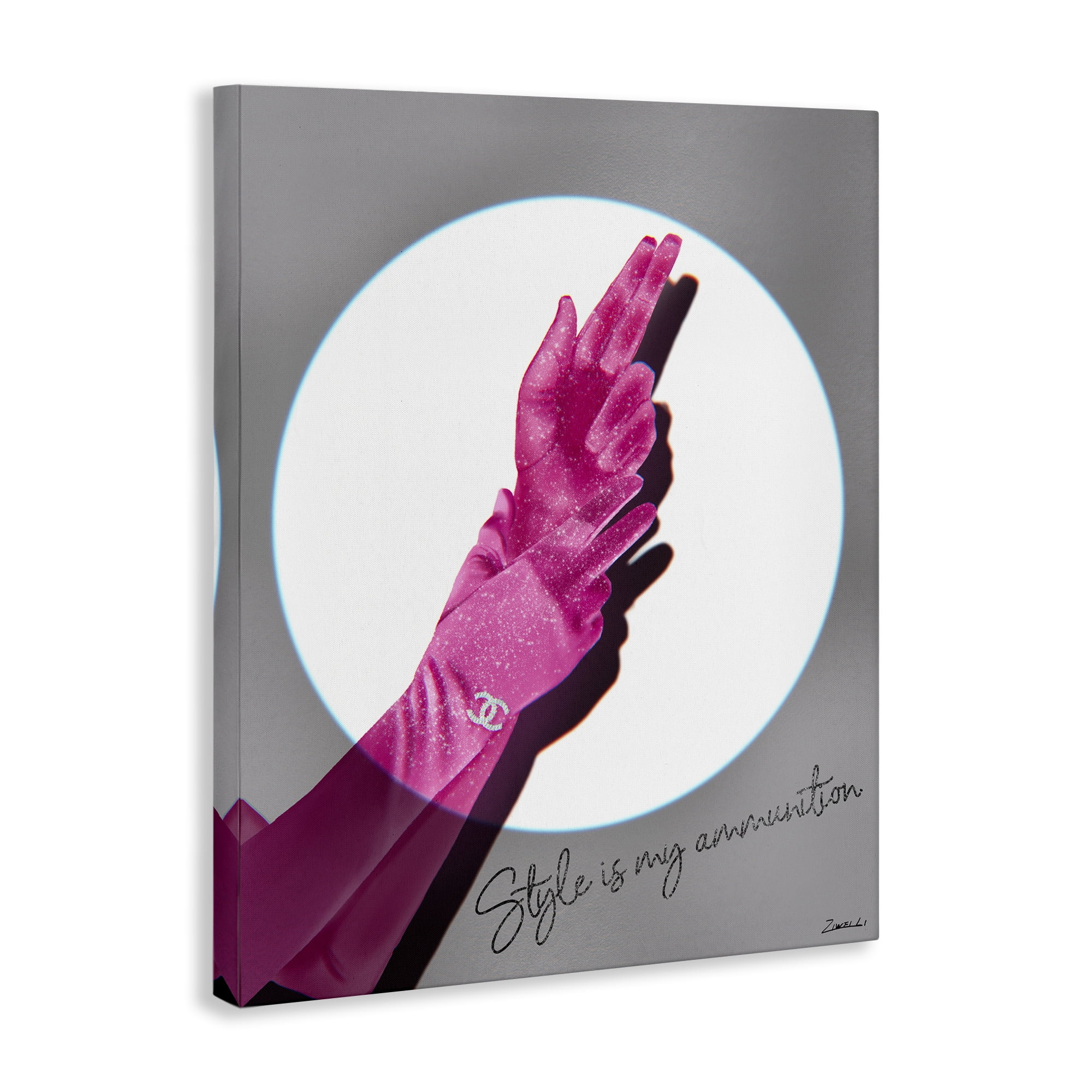 Stupell Industries Style Is Ammunition Fashion Painting Wrapped Canvas Art Print Wall Art, 24 x 30