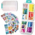 thumbnail image 2 of Clearance! Yiteos Storage Rack, Organizer with Labels Travel Daily Container Organizer Storage Organizer Travel Case 7 Day Organizer(147 Lables), Travel Pill Organizer Box, 147 Labels, 2 of 9