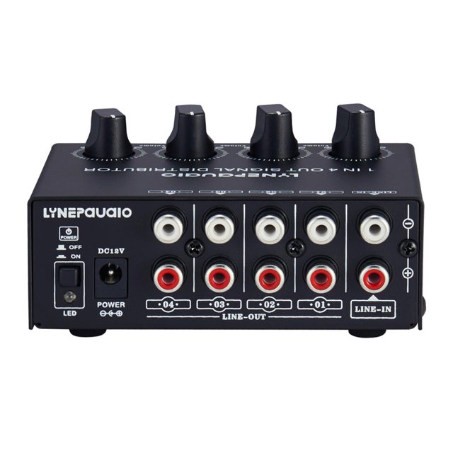 de señal Distribui de señal estéreo de 1 entrada y 4 Conmuta de audio sin pérdidas, material duradero de primera SM SunniMix Amplificador de señal