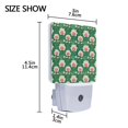 thumbnail image 3 of Green Leaf Flower Pattern LED Night Light with Smart Sensor Plug Into Wall Dusk to Dawn 2 packs, 3 of 7