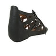 thumbnail image 3 of Gentle Souls Womens Brielle Snakeskin Print Open Toe Sandal Shoes, Black, US 6, 3 of 3
