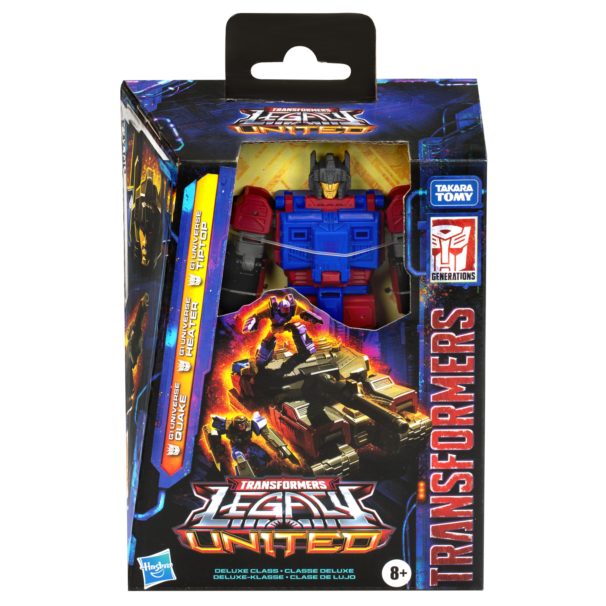 Transformers G1 Universe Optimus Prime and Quake Action Figures, 2-pack