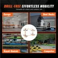thumbnail image 6 of VEVOR Freestanding Kayak Storage Rack, Kayak Stand for 4 Kayak Canoe Paddleboard, Heavy-duty Steel Kayak Hanger Holder with Padded Arms and Adjustable Width,220LBS Max Load,for Indoor Outdoor Garage, 6 of 9