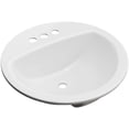 thumbnail image 5 of Proflo PF194RBS Rockaway 19" Circular Vitreous China Drop In Bathroom Sink - Off White, 5 of 6