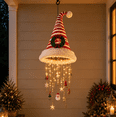 thumbnail image 3 of Lighted Santa Hat Hanging Chandelier, Pre Lit Christmas Santa Hat Decor with Warm LED Lights and Hanging Holiday Charms, Indoor Outdoor Covered Decor, 3 of 5
