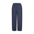 thumbnail image 5 of POROPL Plus Size Women Palazzo Pants Linen Casual Elastic High Waist Pants, 5 of 9