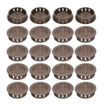 Uxcell 40Pcs 35mm/1.4in Air Vents Circular Soffit Vents, Brown Soffit Vent Cover