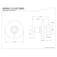 thumbnail image 2 of Kingston Brass KB3003NDL NuvoFusion Two-Way Volume Control, Antique Brass, 2 of 2