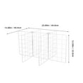 thumbnail image 2 of PENIKOKO Iron Freezer Wire Divider White with Mesh Design for Enhanced Air Circulation, 2 of 8
