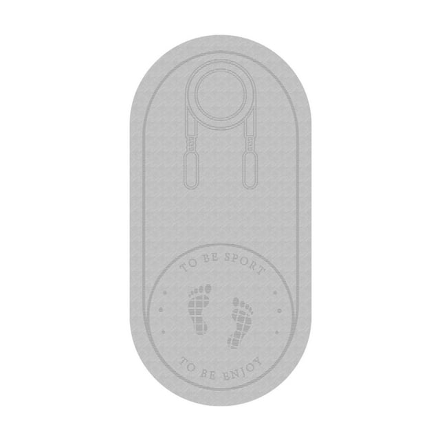 Colchoneta Para saltar la cuerda kusrkot ejercicios de interior yoga pilates almohadilla amortiguadora gruesa 1300x610x6mm gris