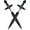 Black - green cubic zirconia, variant on Unisex Sword-Shaped Earrings – Stainless Steel (Gold/Silver/Black); Gothic Dagger with Celtic Knot Studs; Cool Punk/Hip-Hop Style; Cubic Zirconia Inlay; Gothic Spiral Spike Drop Earrings.