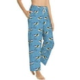 thumbnail image 6 of Salouo Dolphin Lovers Print Women's Pajama Pants Casual Loose Sweatpants PJs Flowy Pants Drawstring Palazzo for Women Wide Leg Pants Lounge Pajama -Large, 6 of 8