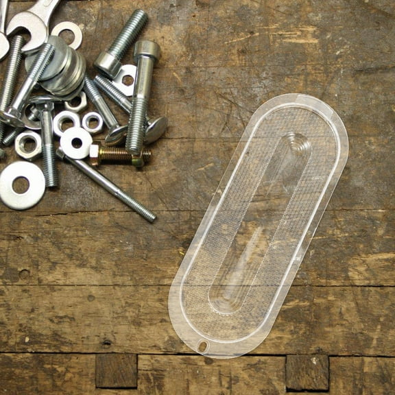 Raindrops Transparent Oval LED Lamp Shade for Range Hood with Easy Installation and Modern Design