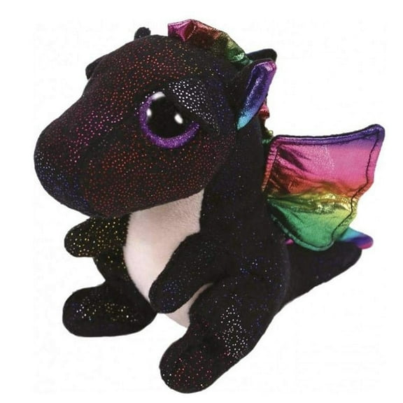TY Beanie Boos - ANORA the Dragon (Glitter Eyes) (Medium Size - 9" Plush) (BONUS 1 FUN CHOPS & 1 ZIPPER BRACELET)(No Ty Hang Tag)