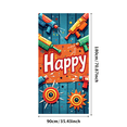 thumbnail image 1 of Colorful Arcade Themed Happy Birthday Banner Backdrop Party Decorations for Birthday Party Gaming Themed Events Photography Props Photo Booth Setups, 1 of 4
