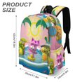 thumbnail image 3 of Wonderoos-theme Backpack, Campus style schoolbag Bookbag with Adjustable Shoulder Straps And Large Zip Compartment, Unisex Travel Bags.42x30x15cm, 3 of 6