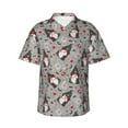 thumbnail image 2 of Picia Halloween Gnome Gentle Cotton Regular Fit Short Sleeve Casual Hawaiian Shirt for Men-XX-Large, 2 of 9