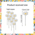thumbnail image 6 of MODANU 20 Pcs Sunflower Garden Stakes Decor Metal Sunflower Flower Garden Stakes Iron Crafts, Hand Forged Plant Pick Water Proof Metal Flower Stick Décor for Patio, Lawn, Yard Decorations, 6 of 6