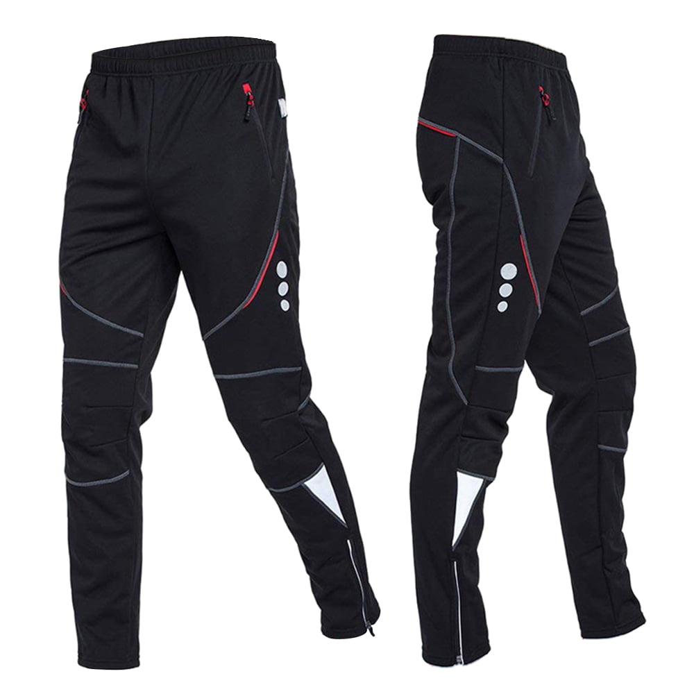 INBIKE Winter Cycling Pants Men Bicycle Bike Running Sweatpants Windproof Thermal Fleece Lined Athletic for Outdoor Sports 