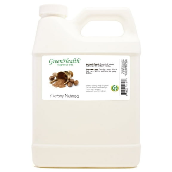 GreenHealth Creamy Nutmeg Fragrance Oil 32 fl oz White Plastic Jug with Cap