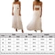 thumbnail image 2 of Vestido Largo Con Tirantes Vestido largo con tirantes para mujer Vestido con tiras cruzadas de estilo sexy Atuendo diario ahuecado Cgtredaw Blanco Xl para Mujer, 2 of 6