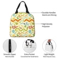 thumbnail image 2 of Kdxio Cartoon Snake8 Print Insulated Lunch Bag,Reusable Tote Lunch Box for Women Men,Leakproof Cooler Lunch Bags for Work Office Travel Picnic, 2 of 6