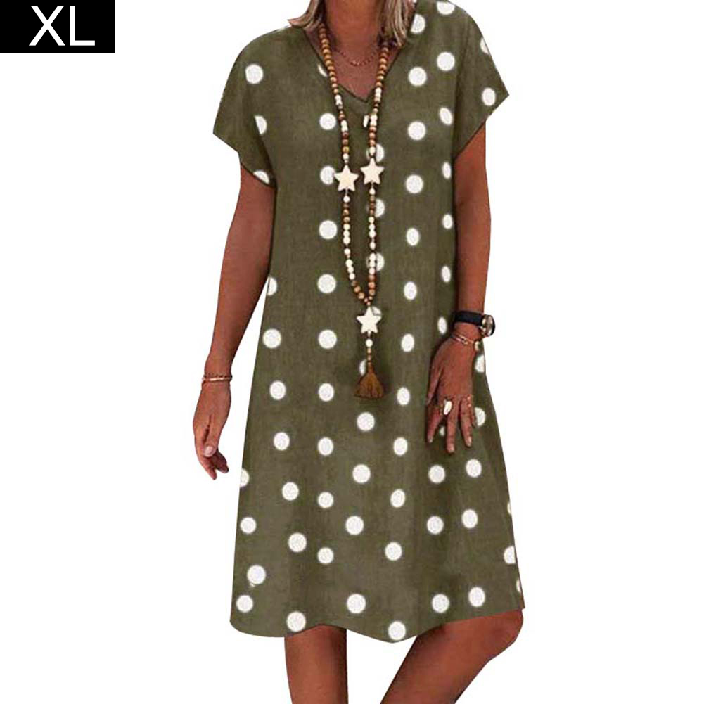 Viugreum Women V Neck Short Sleeve T Shirt Dress Summer Casual Swing Dress Digital Printed Loose One Piece Dress For Girls Walmart Com Walmart Com