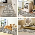 thumbnail image 3 of Findosom Anti Fatigue Kitchen Rug Floor Mats 2Piece Kitchen Runner Rug,Waterproof Non-slip 0.4" Thickness Cushioned Comfort Standing Mat Farmhouse Floor Carpet for Sink,Laundry,18"x30"+18"x47" Brown, 3 of 13