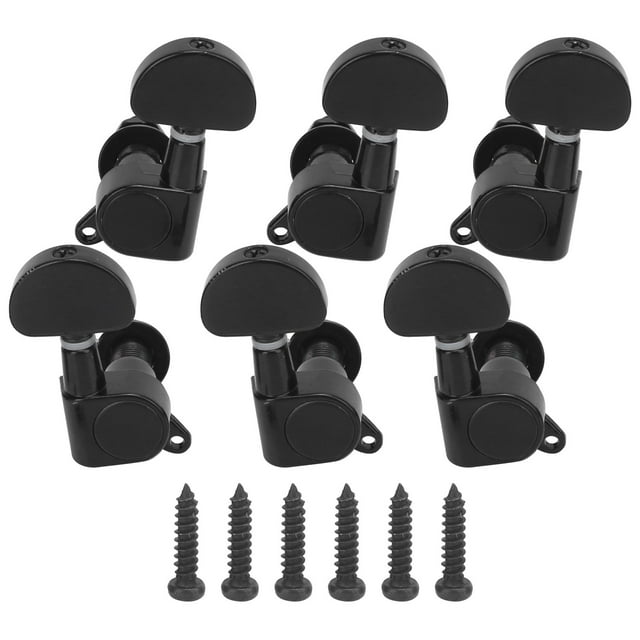 Clavija de afinación de cuerdas de guitarra con bloqueo, 6 clavijas de afinación con 6 tornillos para la mayoría de las guitarras acústicas y eléctricas Unbranded 1310210074211