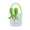Green, variant on NSESSHome Easter Baskets for Kids Empty, Easter Egg Hunt Basket with Handle, Easter Bunny Baskets for Boys & Girls, Canvas Fluffy Tails Rabbit Bags Buckets for Party Gifts
