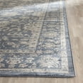 thumbnail image 3 of Safavieh Vintage 5'1" X 7'7" Power Loomed Rug in Dark Blue and Cream, 3 of 4
