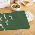 thumbnail image 4 of 2PCS Japanese Crane Bird Kitchen Towels, Vintage Crane Emerald Green Decorative Kitchen Dish Tea Towels, Japanese Decor Hand Towel for Bathroom Decor, Bird Lovers Gifts for Women, 16x24 Inches, 4 of 7