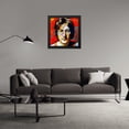 thumbnail image 3 of Stephen Chambers 20x20 Black Modern Wood Framed Wall Art Titled - John Lennon 10, 3 of 6