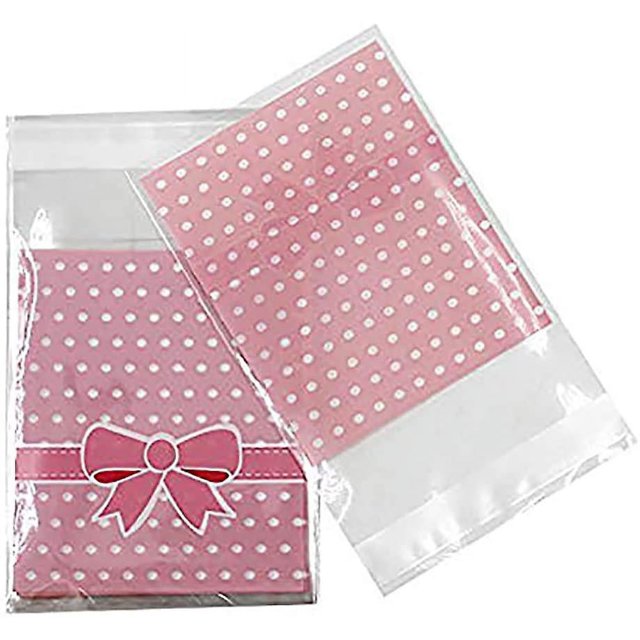 300 unidades de 3,2 x 3,8 pulgadas, bonitas bolsas autoadhesivas para embalaje de alimentos, bolsas pequeñas para galletas, bolsas para dulces, bolsas Opp, suministros para paquete