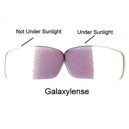 Galaxy Replacement Lenses for Oakley Gascan Photochromic Transition Change To Darker Grey Color