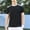 Black, variant on Men's Workout T-Shirts, Solid Color Short Sleeve Performance Tee, Stretch Gym and Casual Activewear, Breathable Quick-Dry Fabric