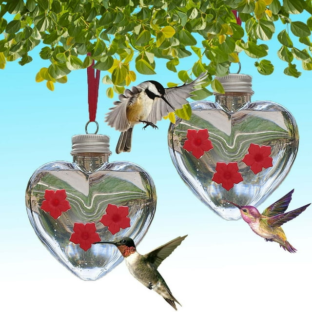 Xihbxyly Comedero para Colibríes, Diseño de Depósito Transparente, Comedero para Tres Flores, Fácil de Transportar y Usar, Decoración para Patios Al Aire Libre, Regalo Ideal para Amantes de Las Aves,