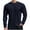 Navy Blue, variant on Men's Long Sleeve Shirts Ribbed Pullover Sweater Sim Fit Thermal Tops Crew Neck Solid Color Stretchy Undershirts