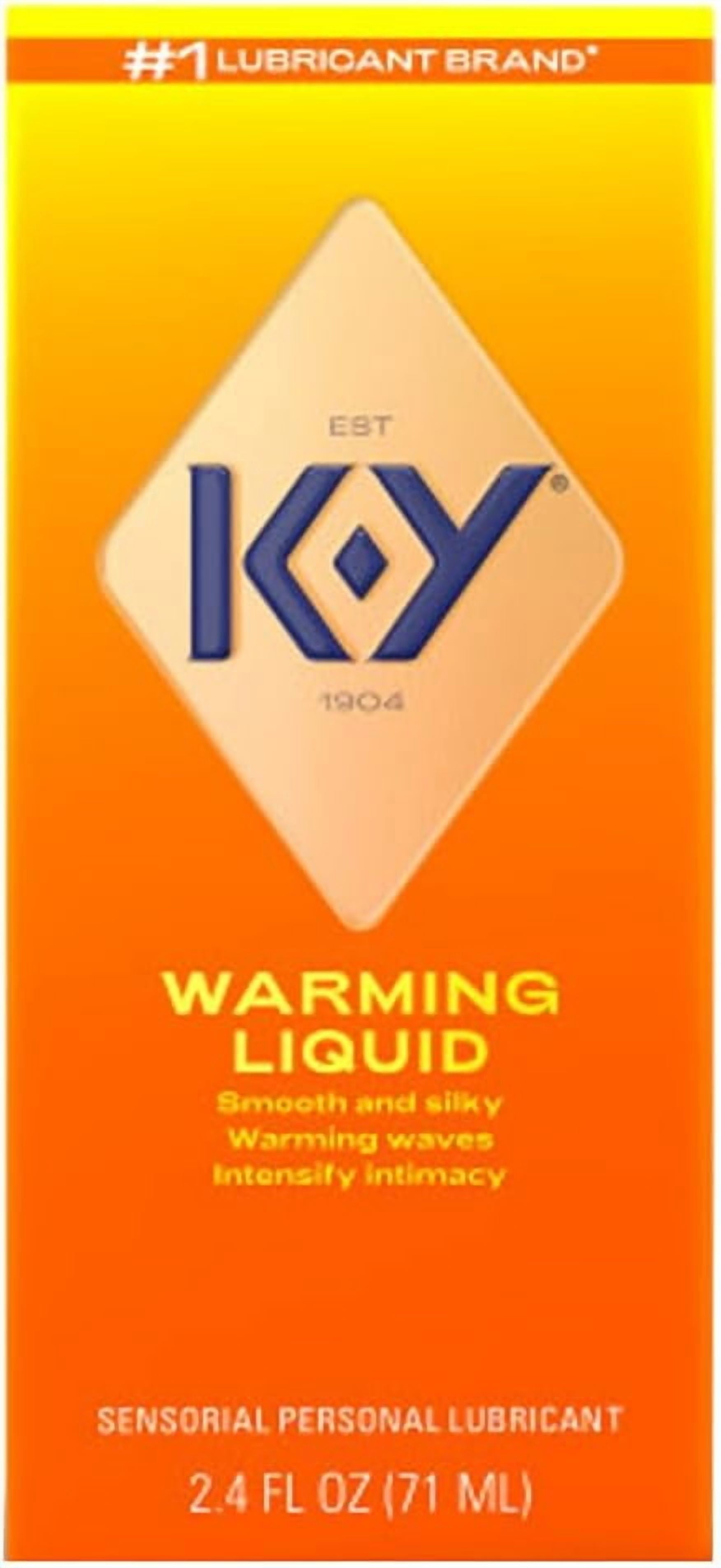 K-Y Warming Liquid Personal Lubricant, 2.5 Oz, Gentle Warming Sensation,  Latex Safe - Walmart.com