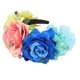 thumbnail image 1 of Diadema creativa de estilo europeo y americano para novia, accesorio para el cabello con flores rosas, para fiesta de Halloween, 1 of 6