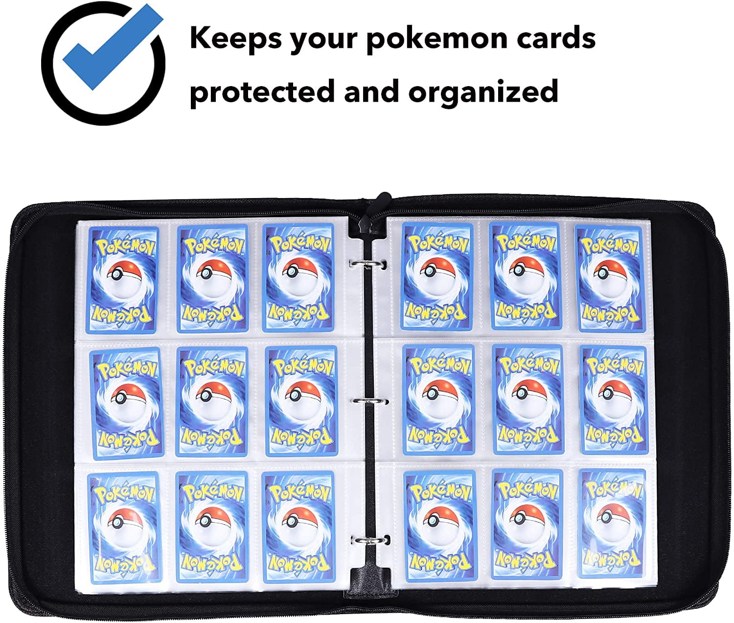 pokemon card binder amazon 4 Pocket Compatible With Cards with Sleeves, Trading Card Book Album Holder Binder, 400 Pockets Card Binder for TCG, MTG -Toys Gifts for Boys Girls, Red, Toys & Collectibles Premium quality Customize Gathering Pokemon Anime Card