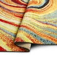 thumbnail image 4 of Home Dynamix Splash Adja Contemporary Abstract Swirl Indoor Area Rug, Red/Blue, 5'2"x7'2", 4 of 6